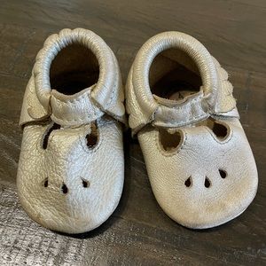 Gold Freshly Picked leather bottom Shoe